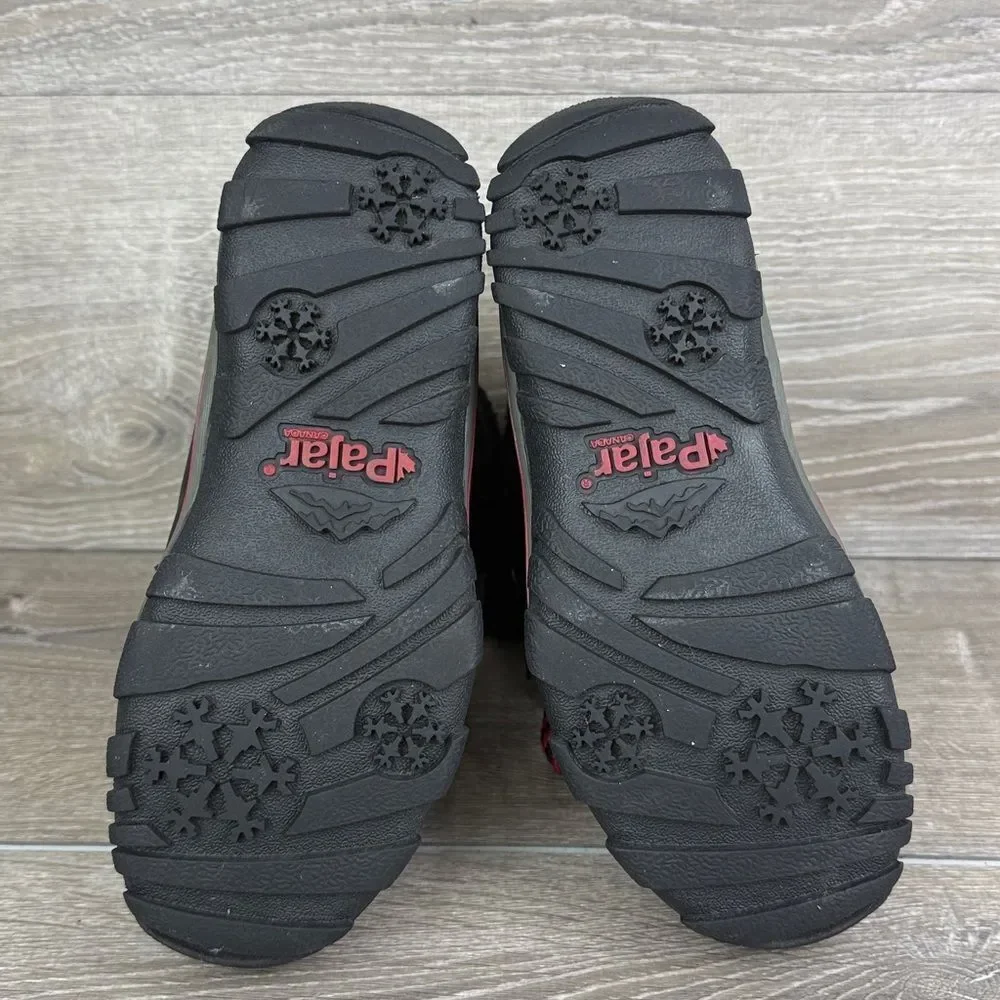 Pajar Alina Women’s Sz 7-7.5/EU 38 Black Red Warm Waterproof Snow Winter Boots
